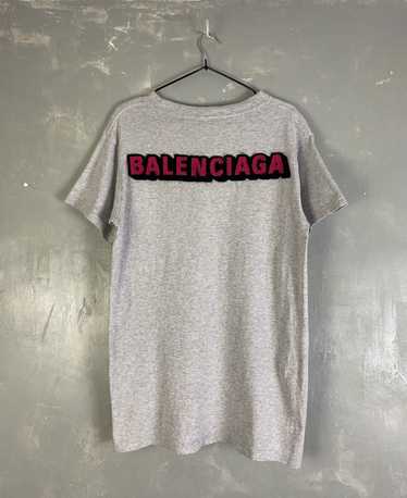 Balenciaga back logo tee online