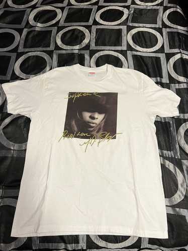 Supreme SUPREME Mary J Blige White T-Shirt - image 1