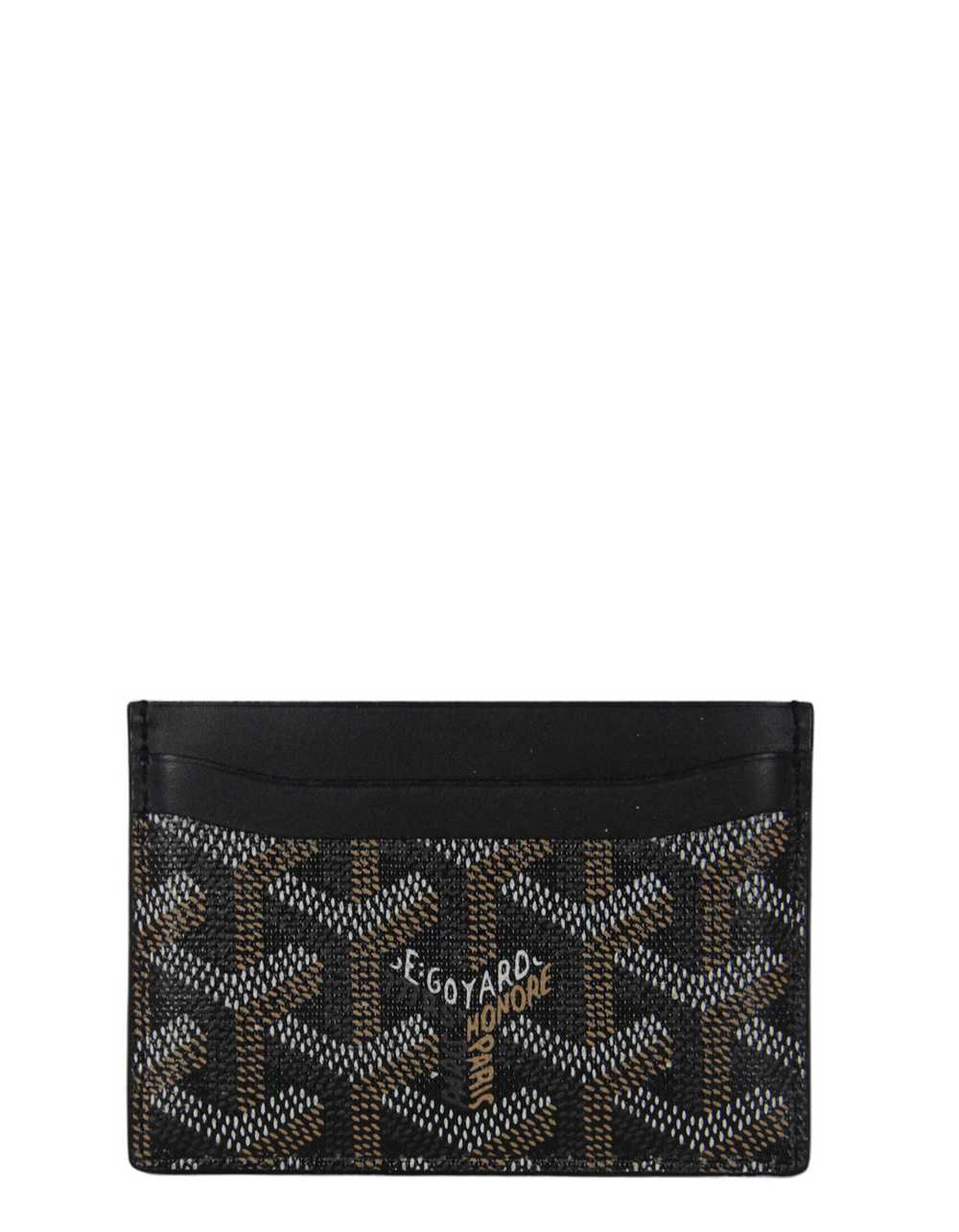 Goyardine Black Saint Sulpice Card Holder - image 3