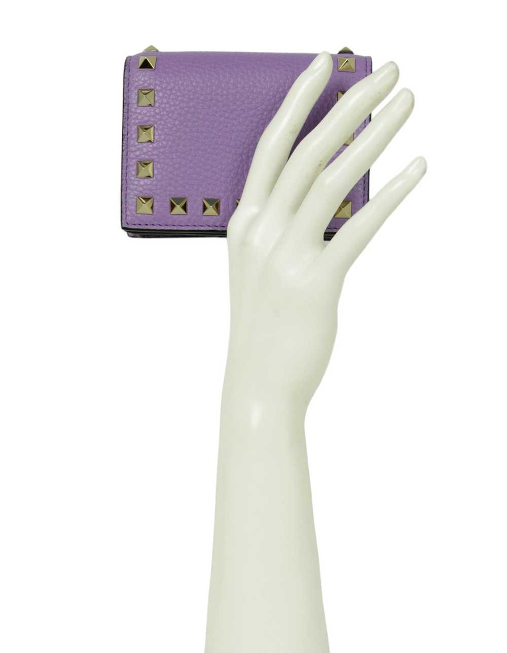 Valentino Purple Compact Rockstud Wallet - image 2