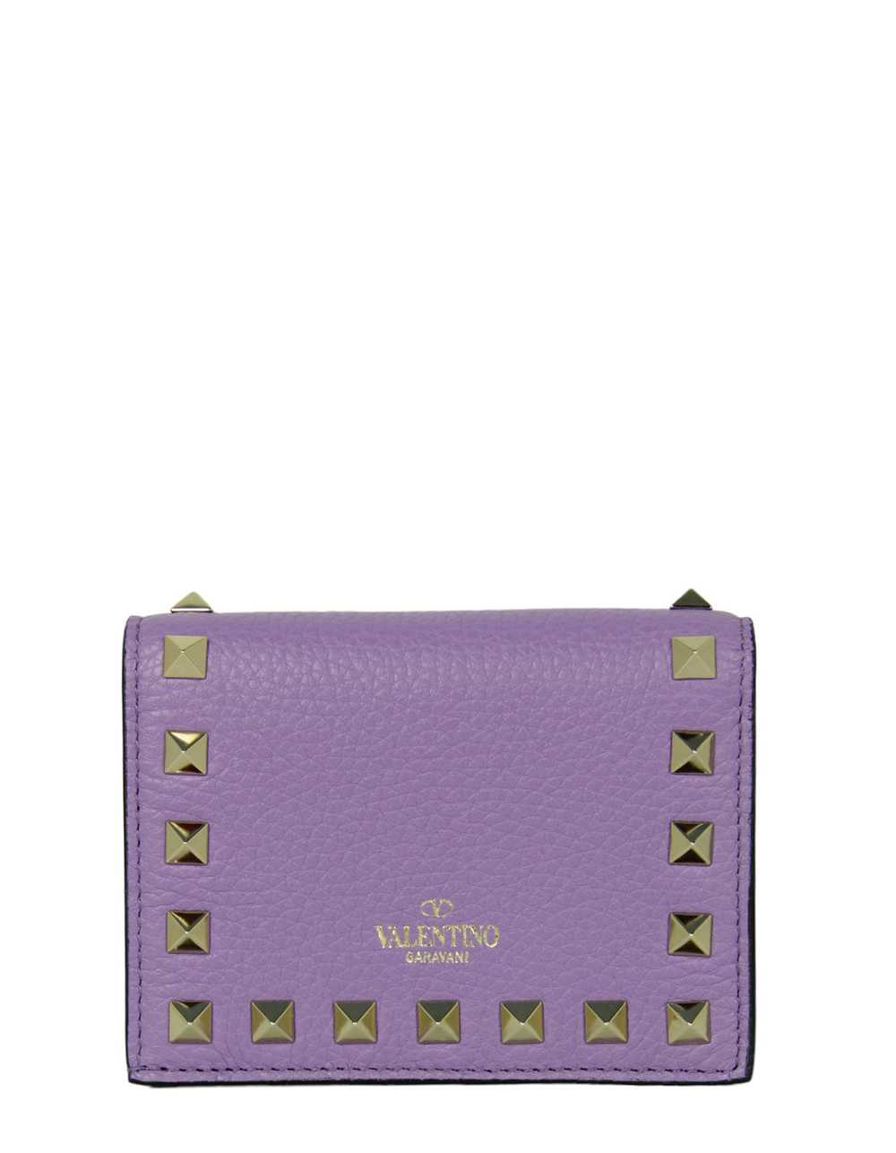 Valentino Purple Compact Rockstud Wallet - image 3