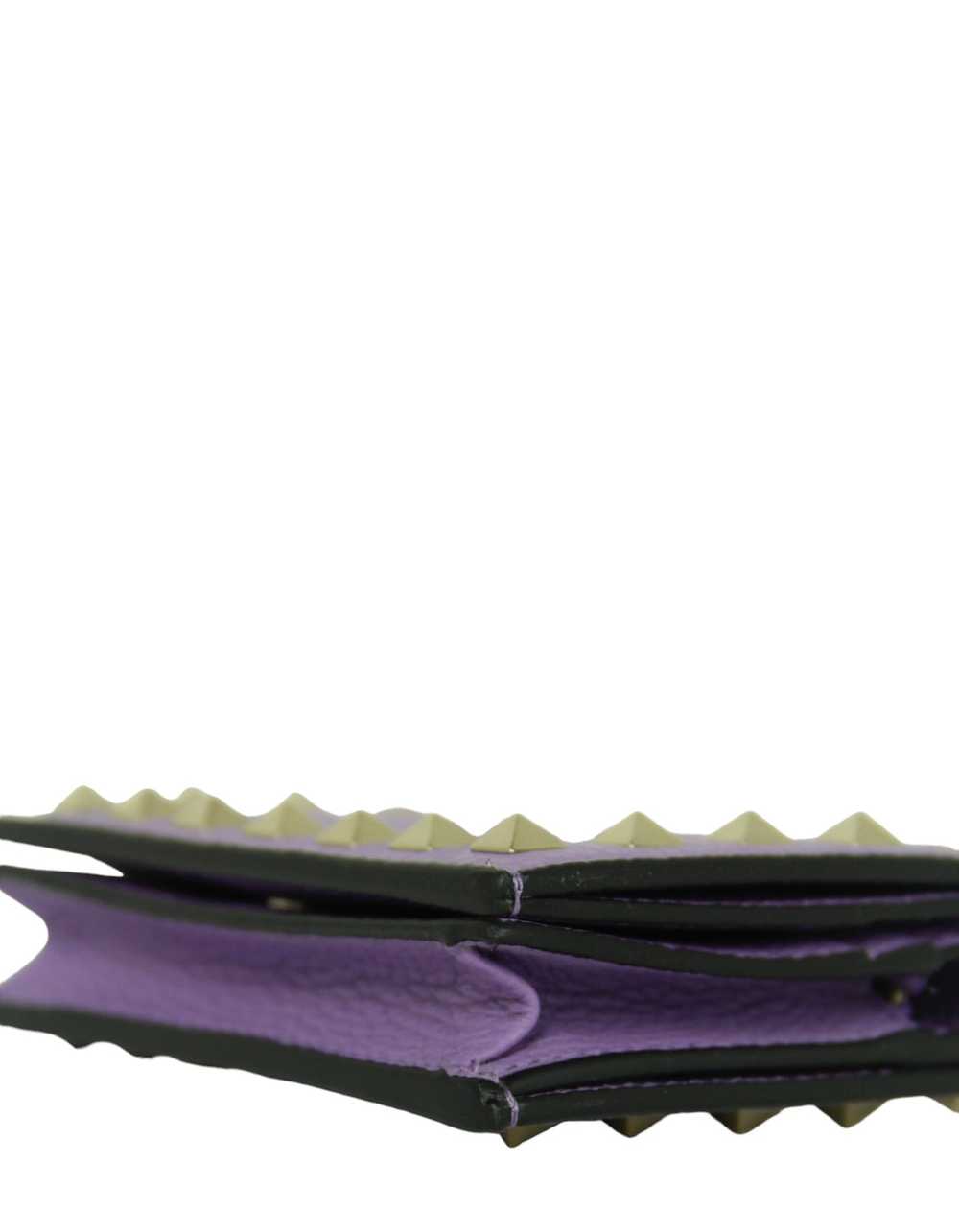 Valentino Purple Compact Rockstud Wallet - image 5