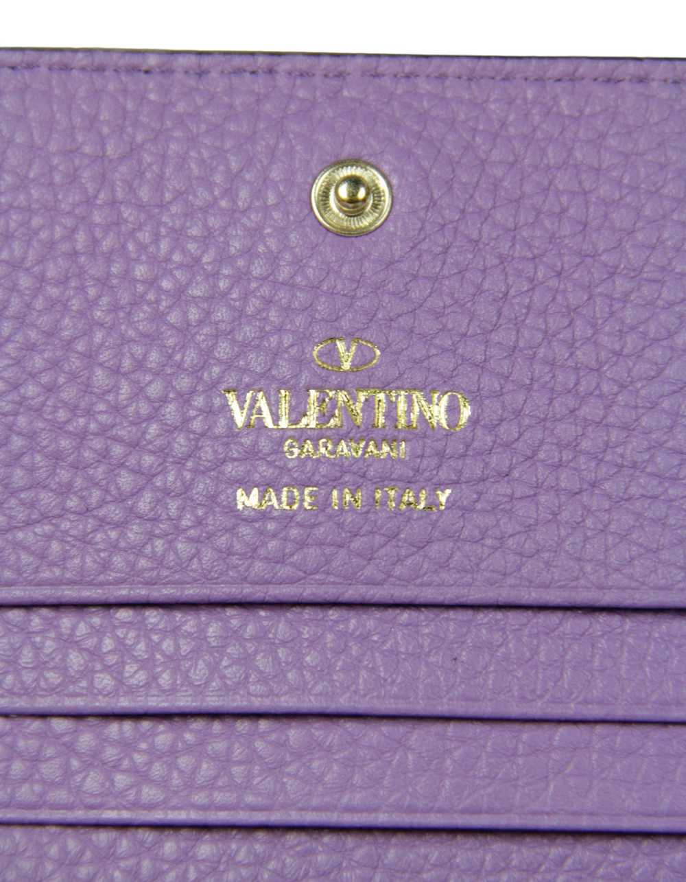 Valentino Purple Compact Rockstud Wallet - image 7