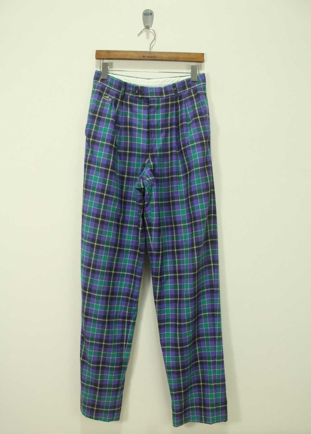 Lacoste × Vintage Vintage LACOSTE Pants Checkered… - image 3