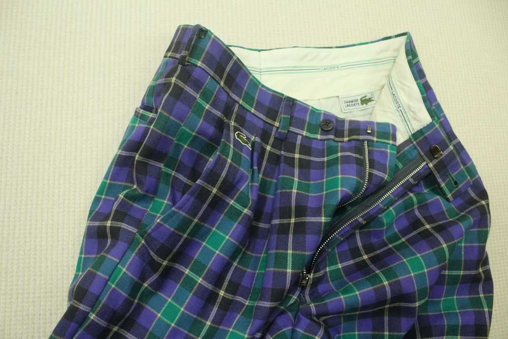 Lacoste × Vintage Vintage LACOSTE Pants Checkered… - image 6