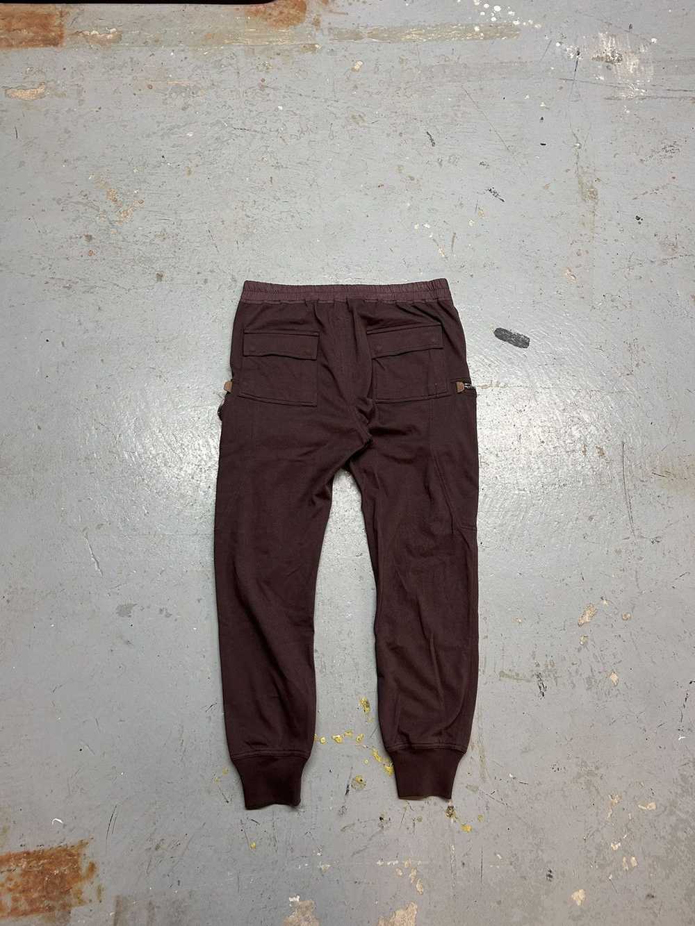 Rick Owens Rick Owens mastodon blood brown joggers - image 10