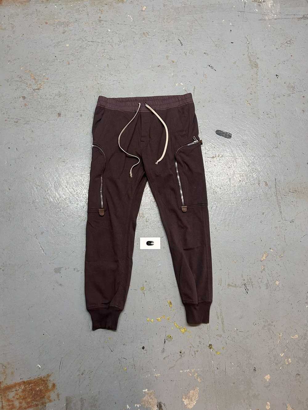 Rick Owens Rick Owens mastodon blood brown joggers - image 1