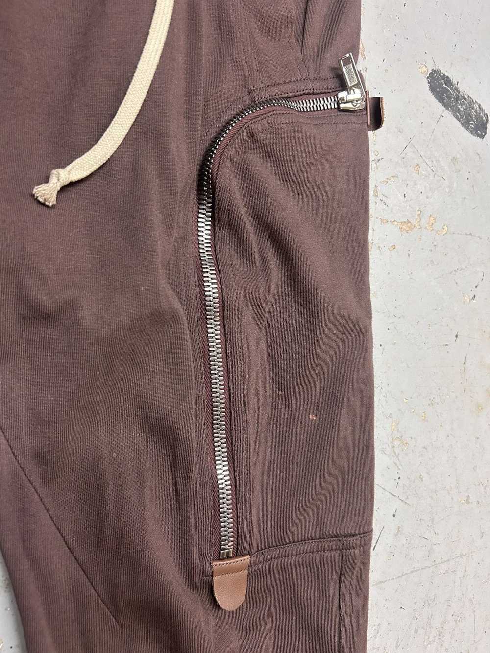 Rick Owens Rick Owens mastodon blood brown joggers - image 2