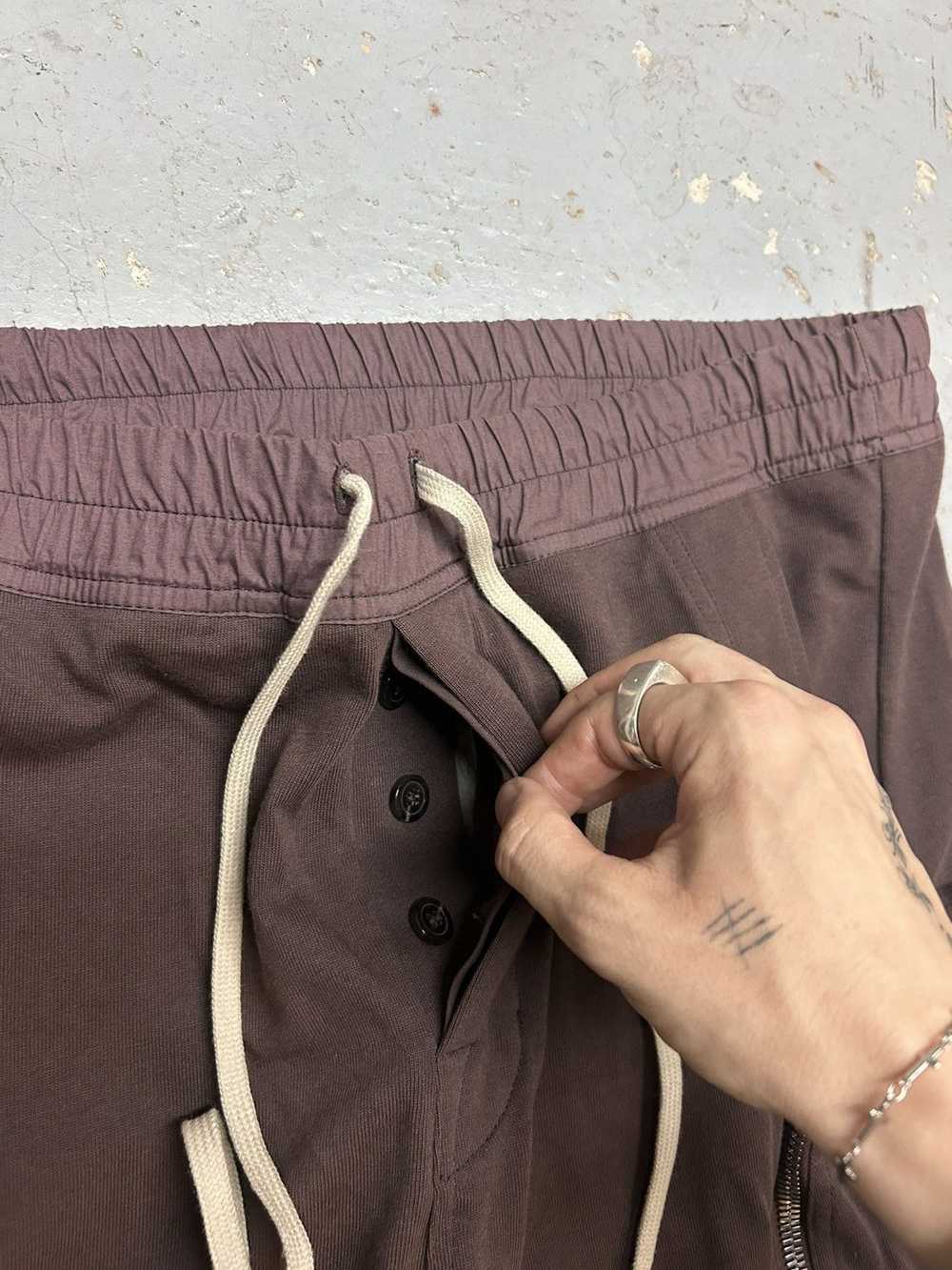 Rick Owens Rick Owens mastodon blood brown joggers - image 8