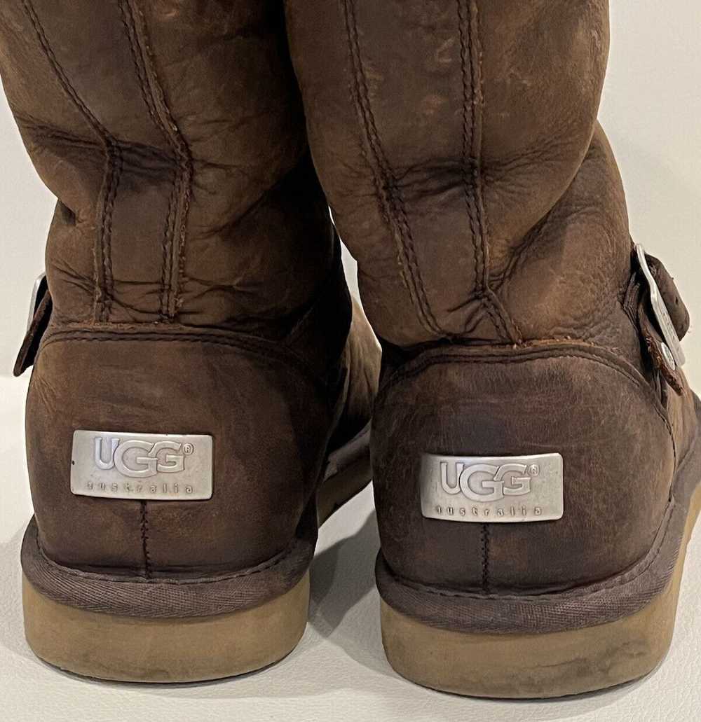 Ugg UGG Kensington Brown Leather Sheepskin Moto H… - image 7