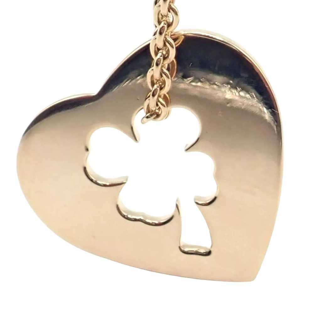 Chanel × Vintage Chanel 4 Leaf Clover 18k Yellow … - image 12