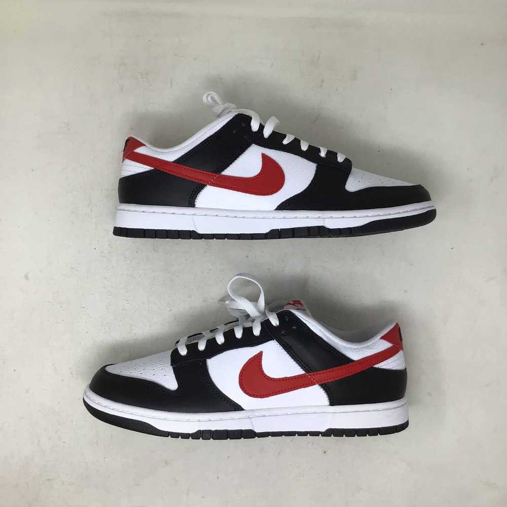 Nike Dunk Low Black White Red - image 1