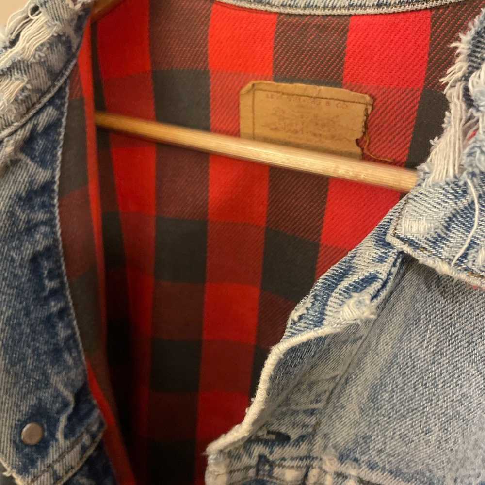 Levi's × Vintage Vintage Levi’s Flannel Lined Dis… - image 8