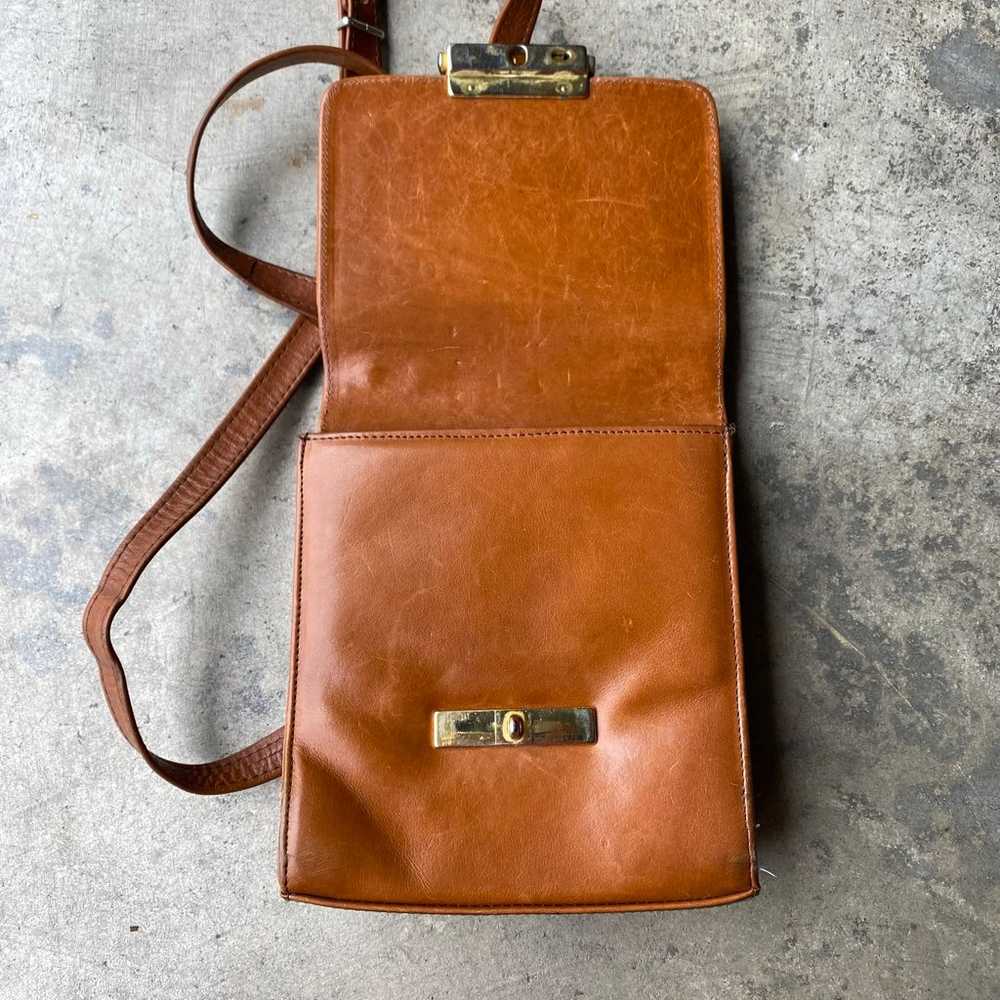 Vintage 80s Italian leather Crossbody - image 12