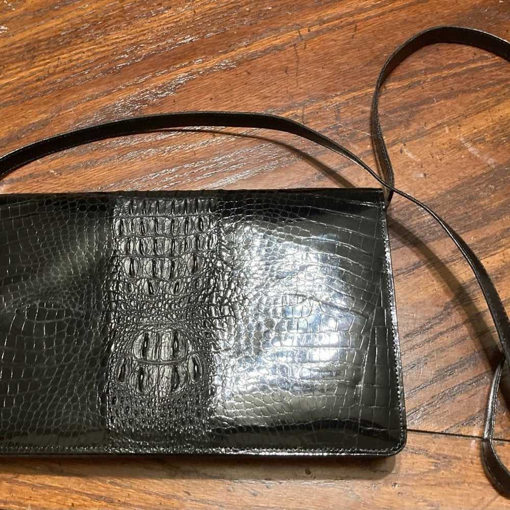 Vintage 1980’s Genuine Crocodile Crossbody Clutch… - image 10