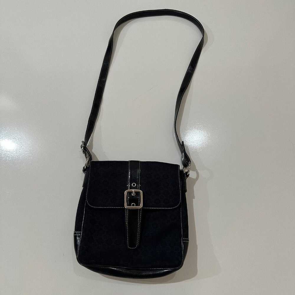 WOMEN'S VINTAGE NINE WEST HANDBAG CROSSBODY - BLA… - image 2