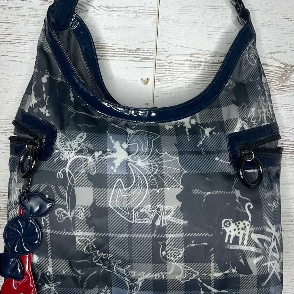 LeSportsac Boutique Kennedy Vandal Hobo Bag Blue … - image 3