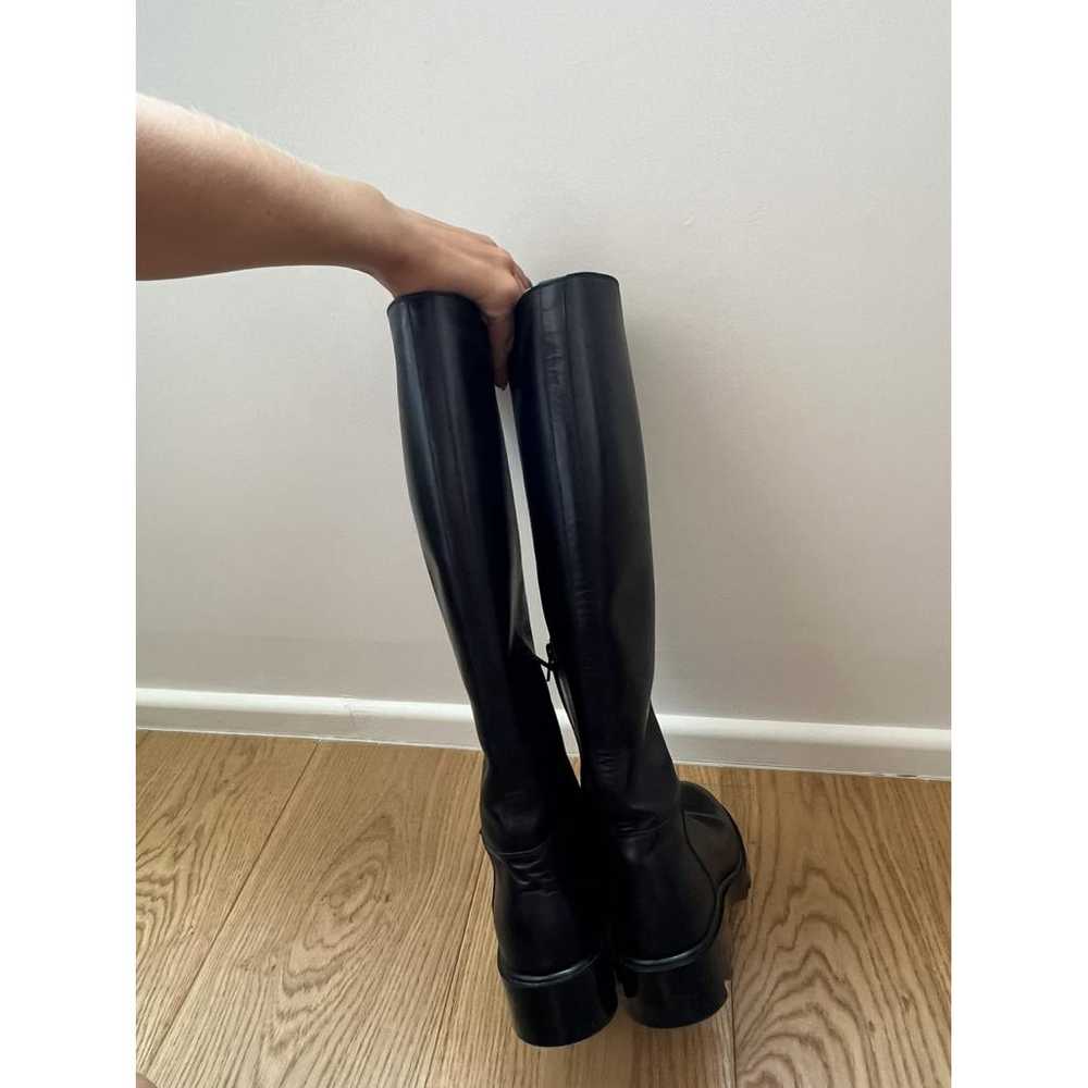 Bottega Veneta Leather riding boots - image 4