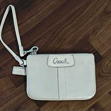 Vintage Coach Cream Wristlet