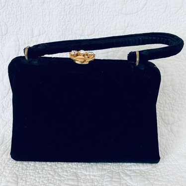 Vintage Style Velvet Evening Bag - image 1