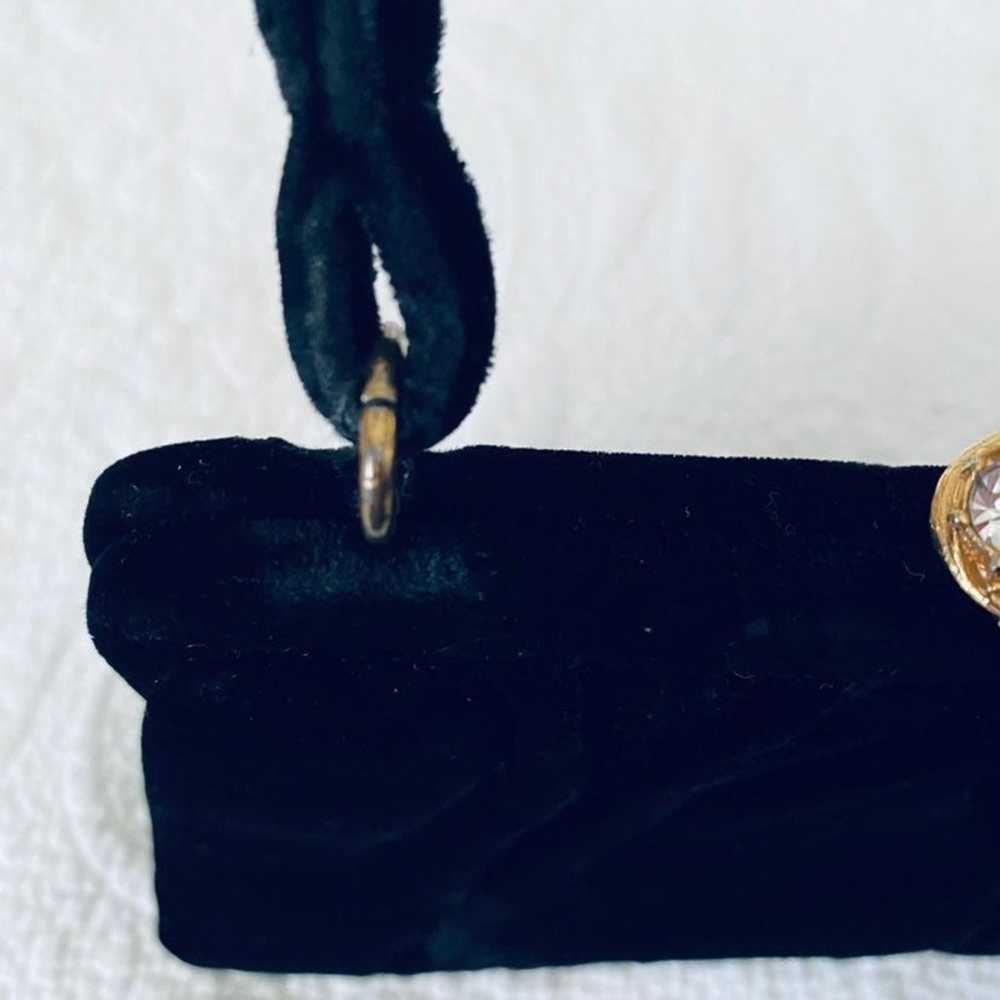 Vintage Style Velvet Evening Bag - image 7