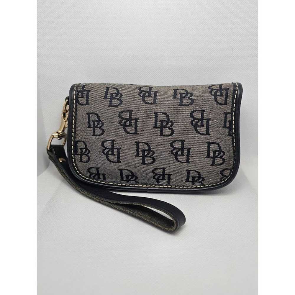 Vintage Dooney & Bourke Black Canvas Leather Wris… - image 9