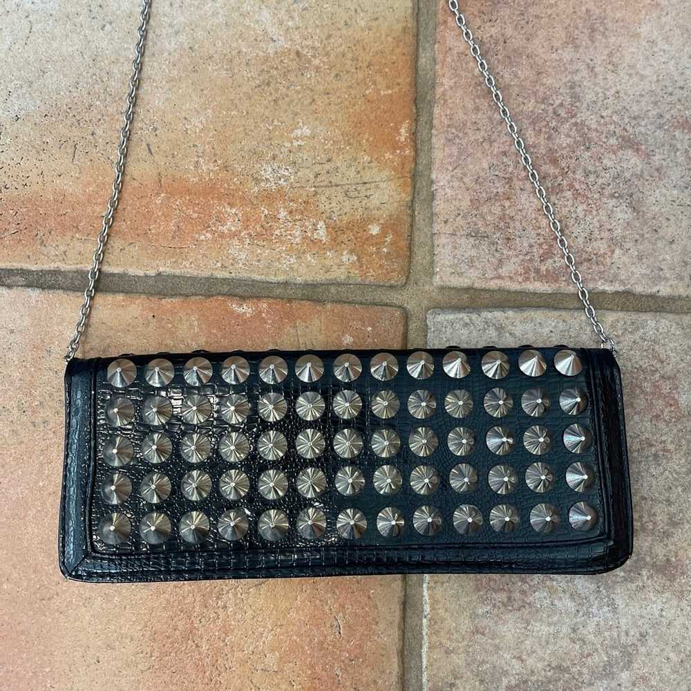 Vintage MMS studded chain strap crossbody /Clutch - image 2