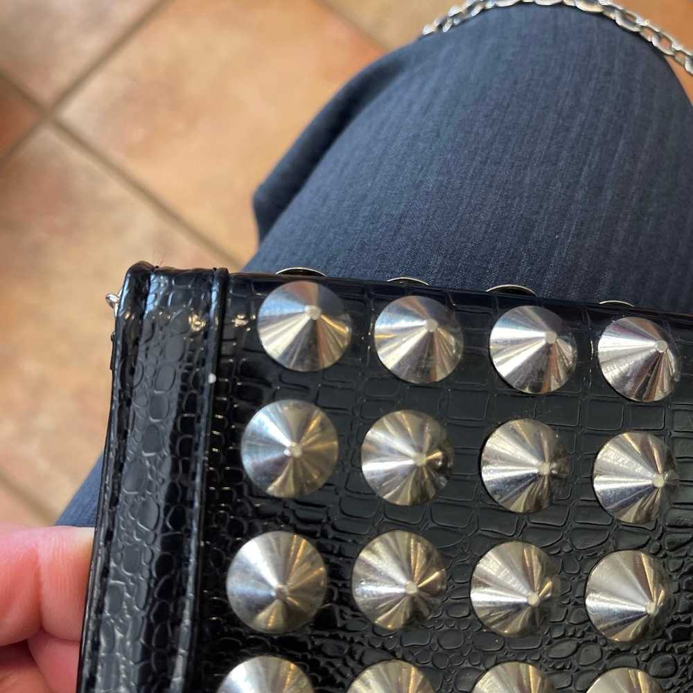 Vintage MMS studded chain strap crossbody /Clutch - image 8