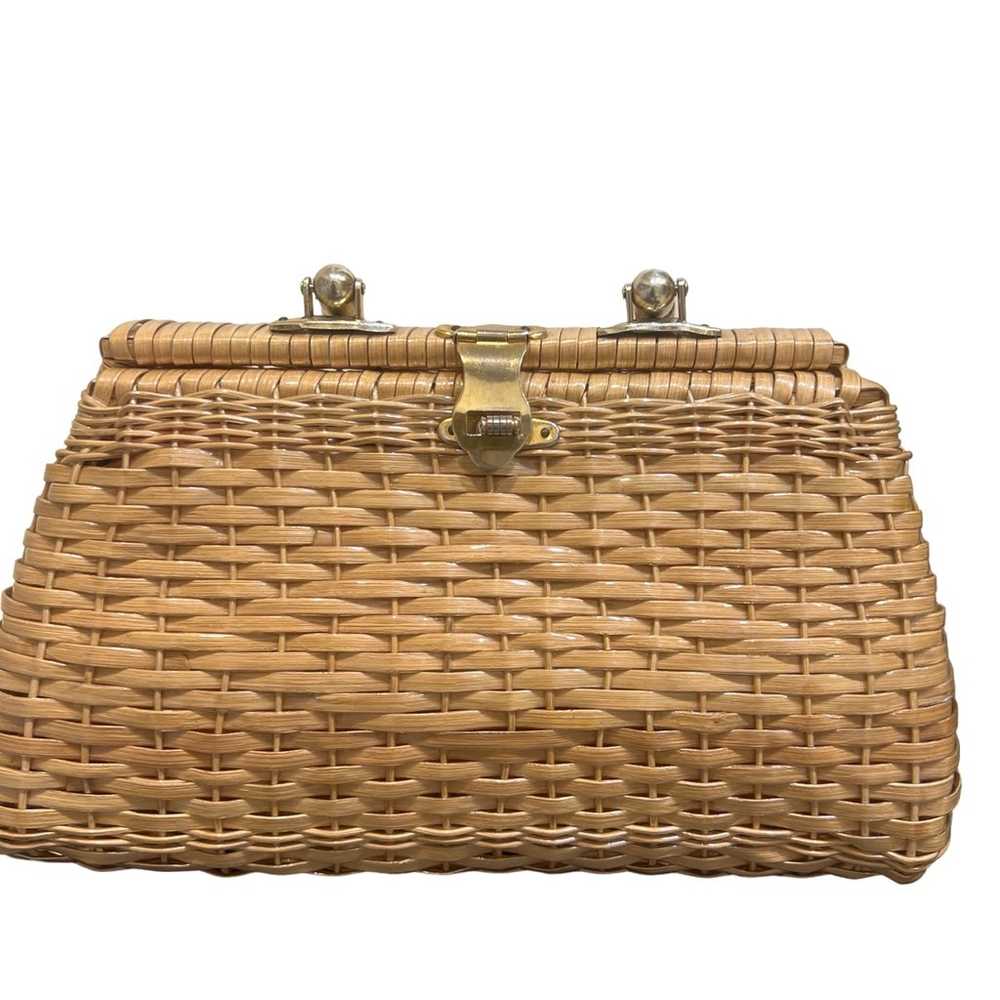 Wicker vintage purse medium - image 5