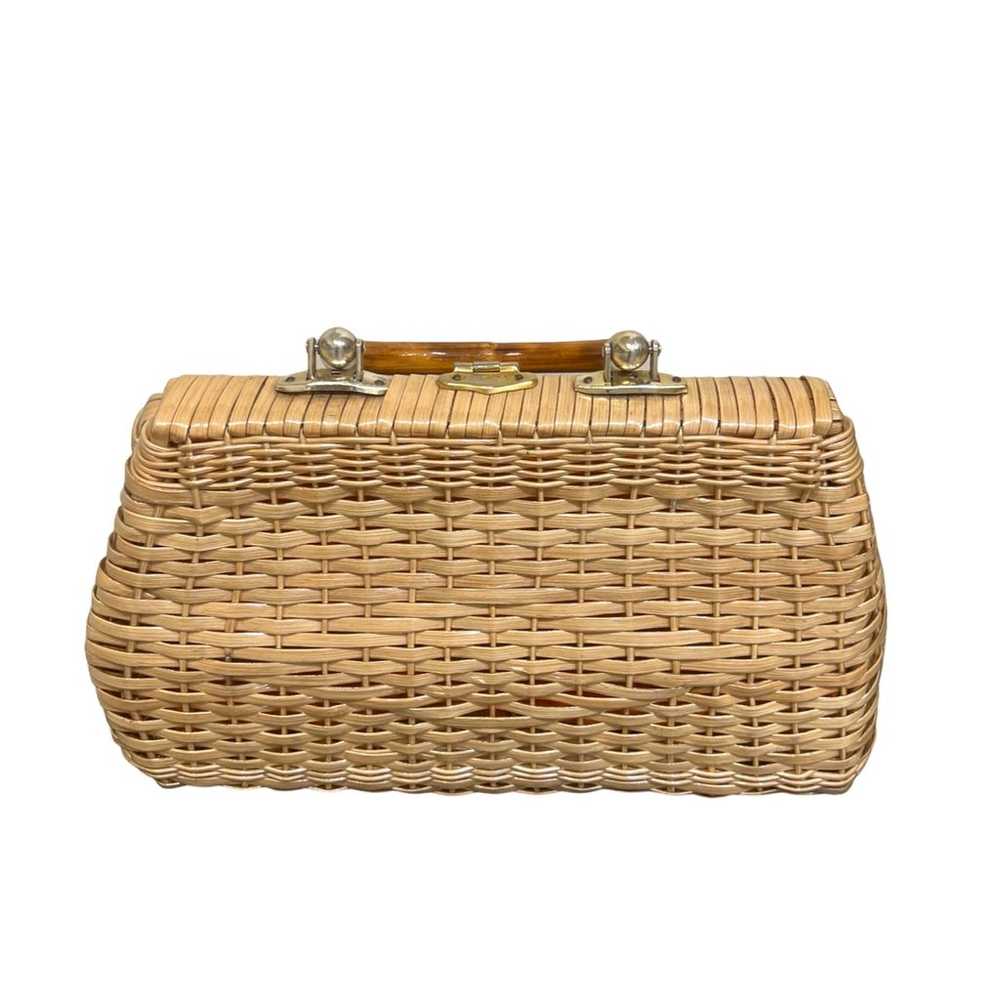 Wicker vintage purse medium - image 6