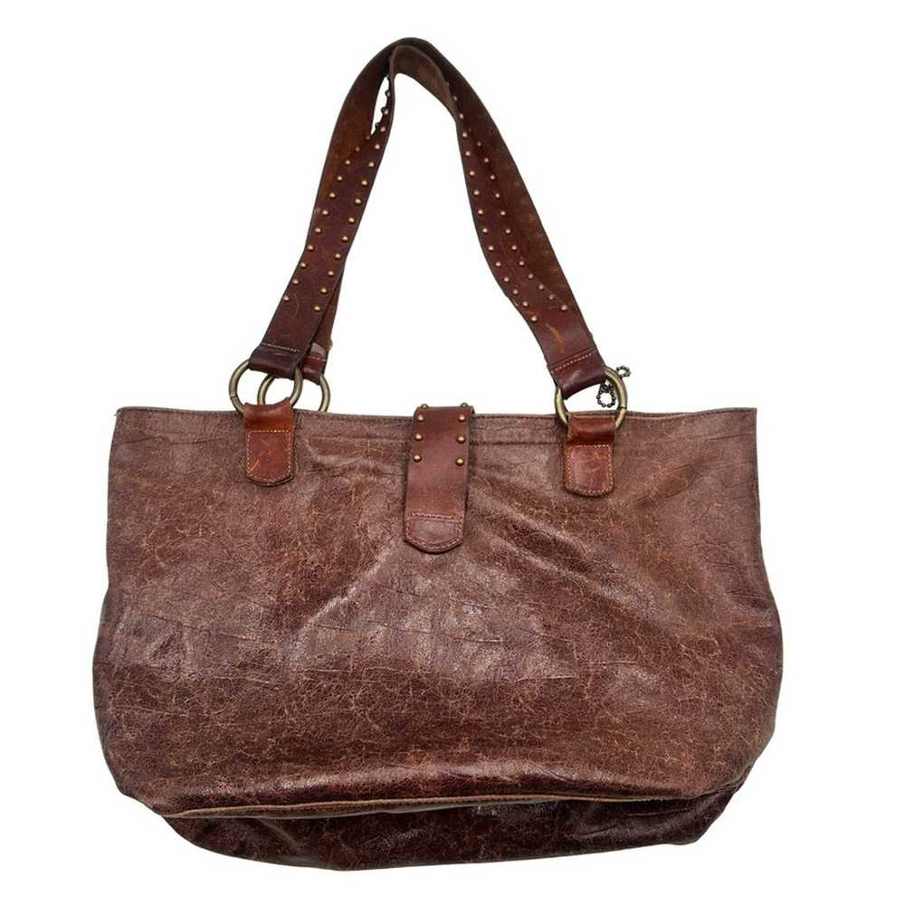 Leatherock USA Genuine Leather Shoulder Bag Choco… - image 5