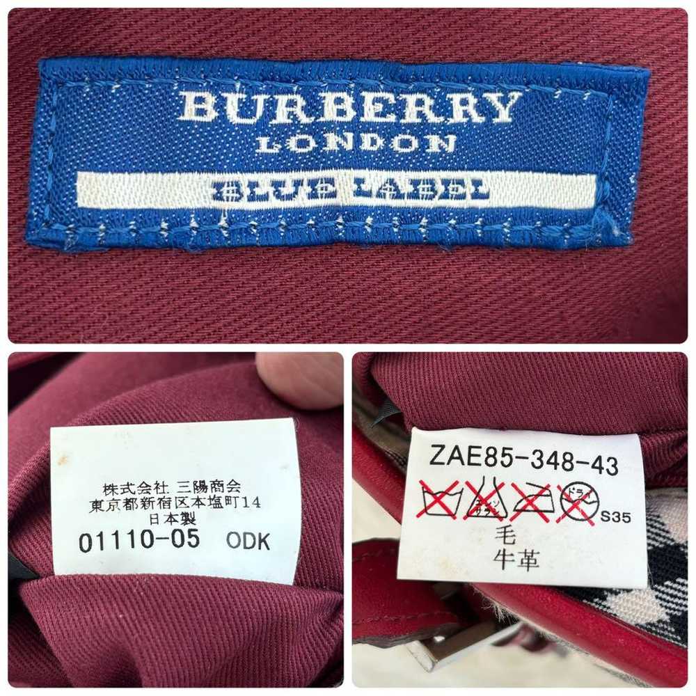 Burberry Blue Label Tote Bag Nova Check Beige Red. - image 12