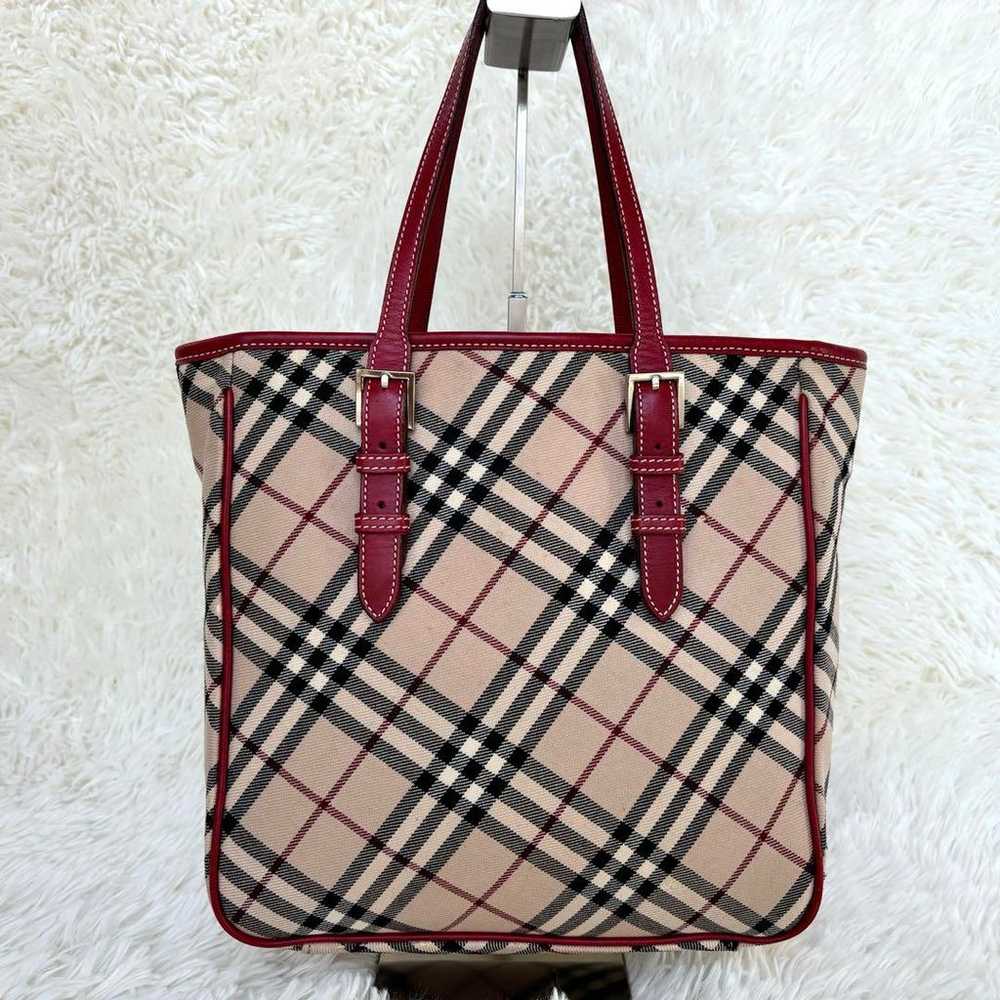 Burberry Blue Label Tote Bag Nova Check Beige Red. - image 4