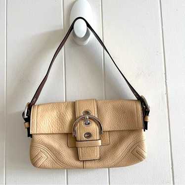 Coach Vintage Leather Buckle Flap Soho Shoulder P… - image 1