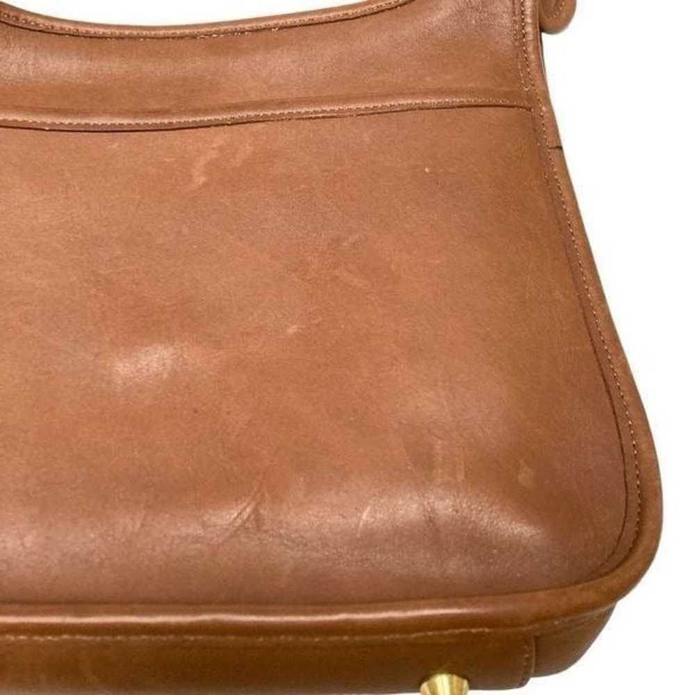 Vintage Coach Legacy Bag 9966 British Tan Crossbo… - image 11