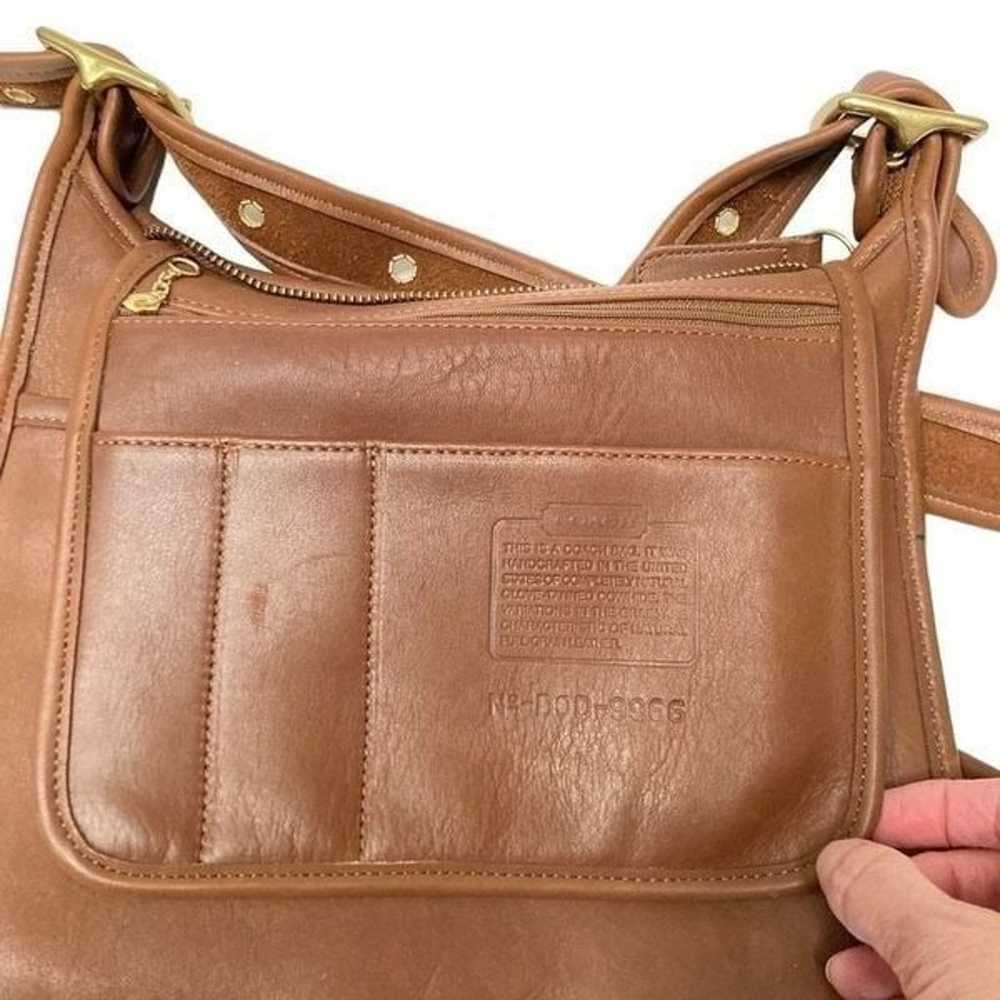 Vintage Coach Legacy Bag 9966 British Tan Crossbo… - image 7