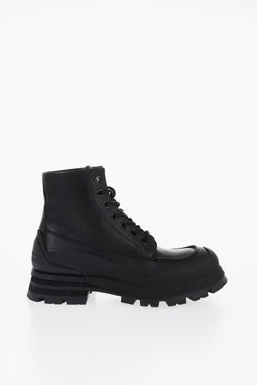 Alexander McQueen og1mm0824 Leather Combat Boots i