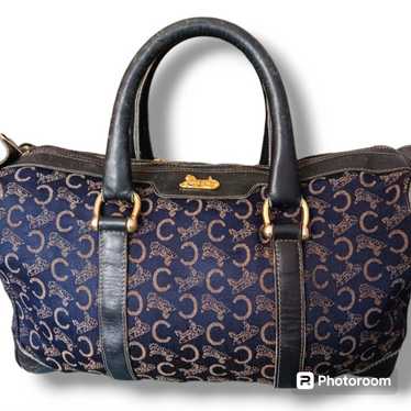 *AUTHENTIC, VINTAGE, & RARE*- Navy Blue Celine Sa… - image 1