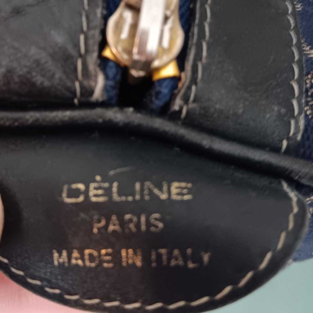 *AUTHENTIC, VINTAGE, & RARE*- Navy Blue Celine Sa… - image 4