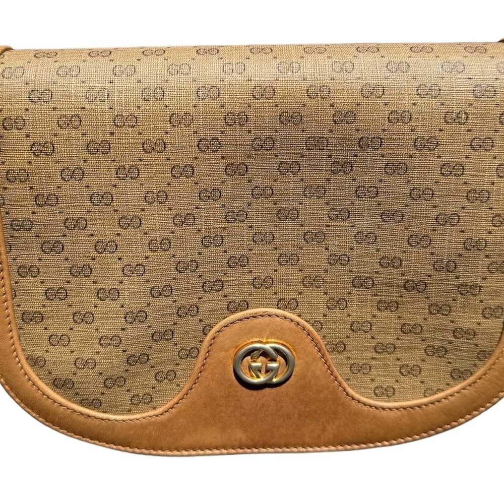 Gucci Supreme Vintage Tan GG Monogram 3 Way Bag w… - image 3