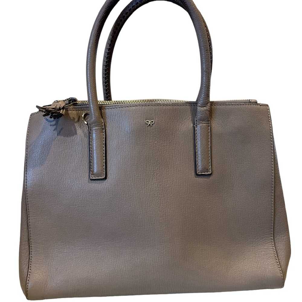 Anya Hindmarch Taupe Leather Handbag - Immaculate… - image 1