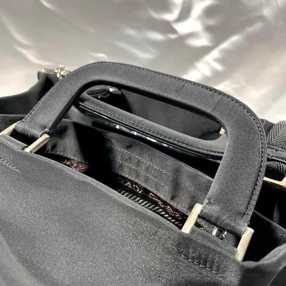 PRADA 2WAY Handbag Shoulder Bag Nylon Black - image 11