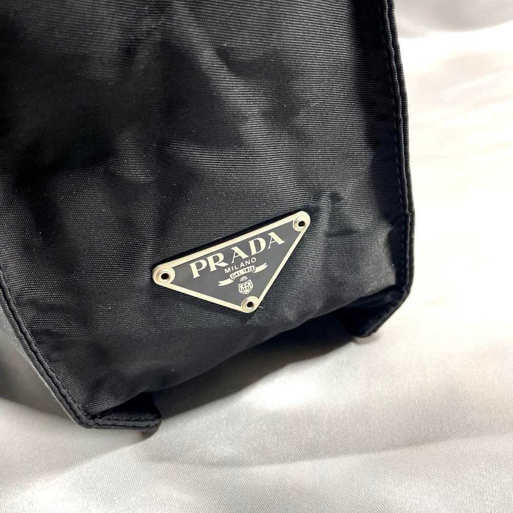 PRADA 2WAY Handbag Shoulder Bag Nylon Black - image 3