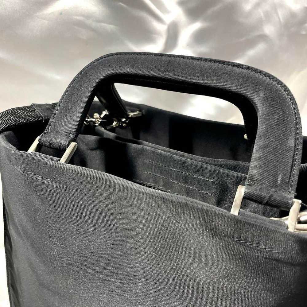 PRADA 2WAY Handbag Shoulder Bag Nylon Black - image 6