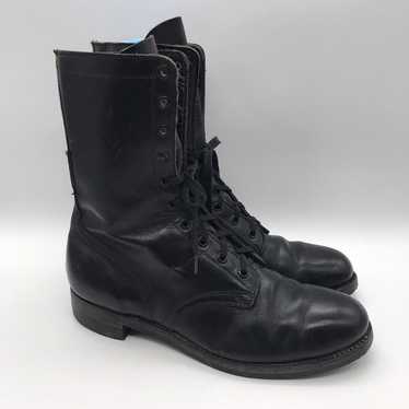 Vintage Addison Shoe Company Black Combat Boots W… - image 1