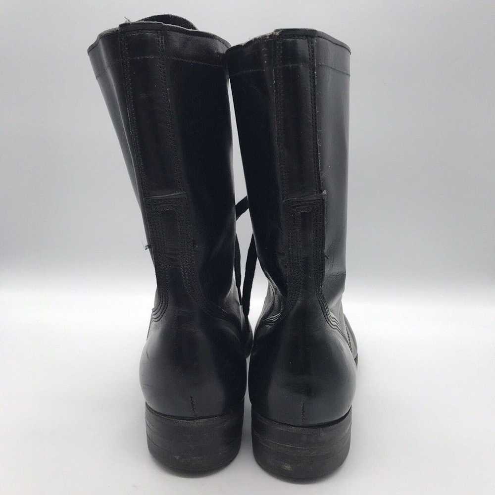 Vintage Addison Shoe Company Black Combat Boots W… - image 4