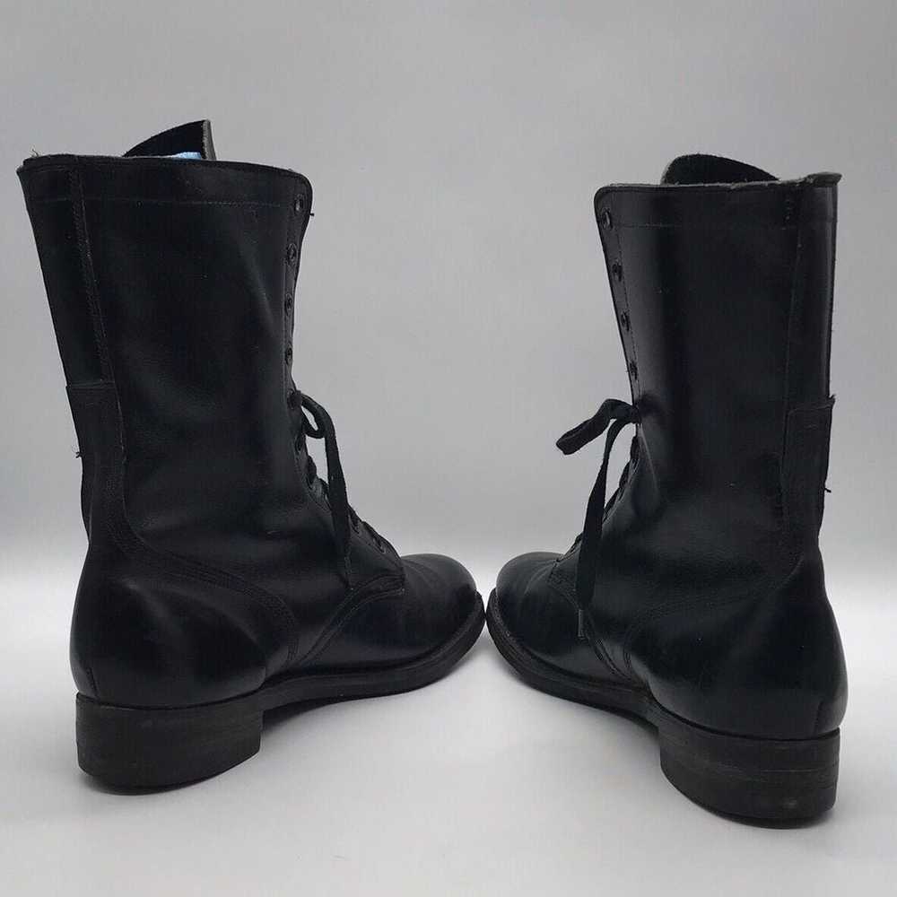 Vintage Addison Shoe Company Black Combat Boots W… - image 7