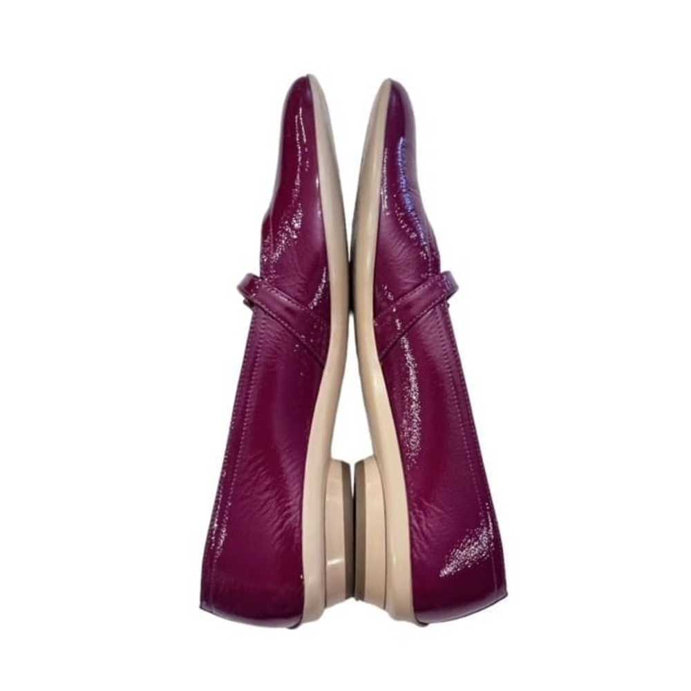 VTG Salvatore Ferragamo Red Patent Leather Block … - image 6