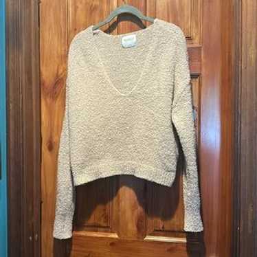 Tan, Crop Top Sweater - image 1