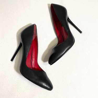 Charles Jourdan Paris Black Leather Heels